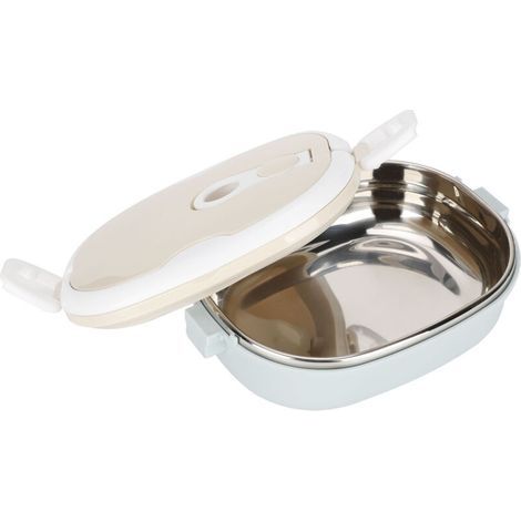 Portable stainless steel lunch box, insulated thermal food container for students and children, single-layer, 900ml (1/5)