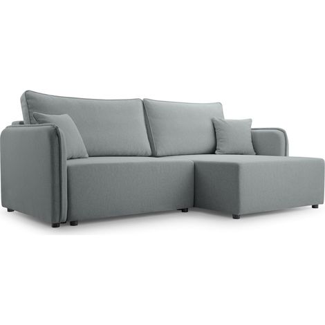 Selsey Kassian - Ecksofa mit Schlaffunktion und Bettkasten, hellgrau, rechts (1/5)