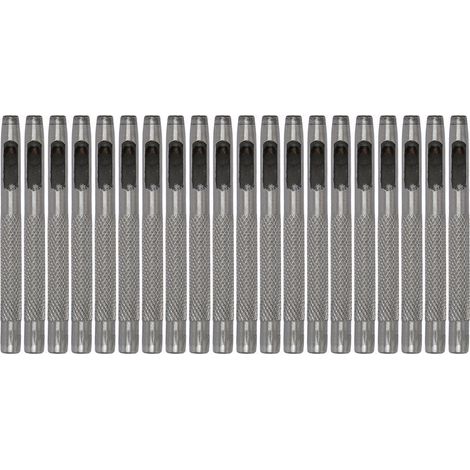 Set mit 20 Lederlochern, hochfester Kohlenstoffstahl, Rundlocher für DIY-Projekte, Gürtellocher, 4,5 mm / 0,18 Zoll (1/5)
