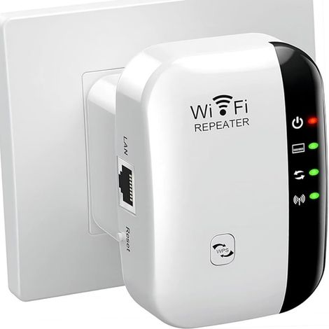 Répéteur WiFi 300Mbps, Amplificateur WiFi 2.4GHz avec Port Ethernet, Protection WPS (1/4)