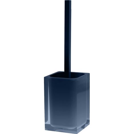 GEDY Auckland Scopino WC in Resina Trasparente Colore Blu Petrolio, Dimensioni 37,5 x 9,8 x 9,8 cm e Peso 0,86 kg (1/3)