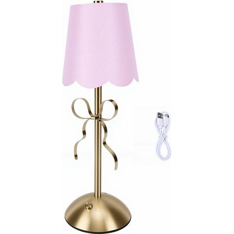 Lampe de Table à Nœud doré, Jolie Chevet Esthétique avec (1/5)