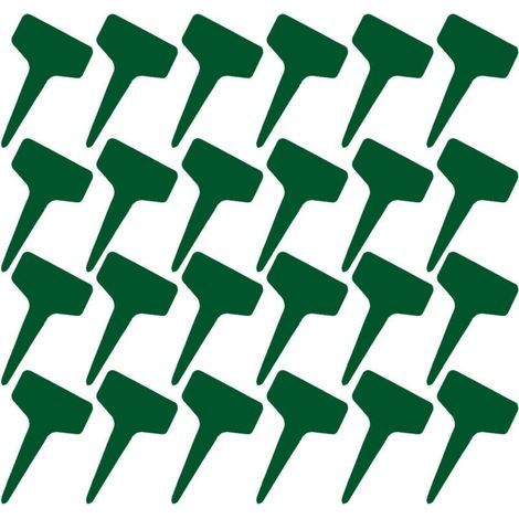 100 étiquettes en T 6x10 cm plastique imperméable, réutilisables, pour pépinière et fêtes