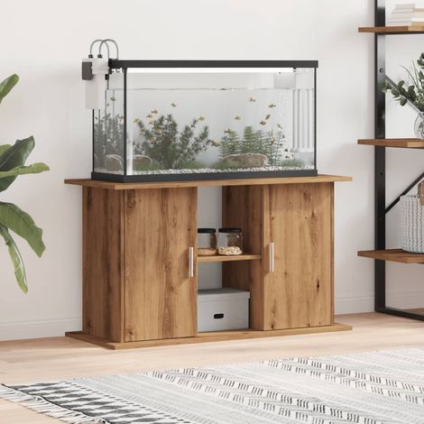 Vidaxl – Support aquarium en bois d'ingénierie 101x41x58 cm – 3 niveaux de rangement – Résistant à l'humidité – Design élégant