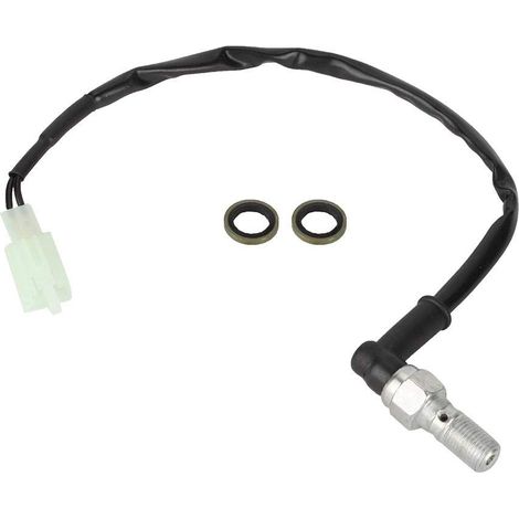 Interrupteur de feu de freinage hydraulique, contacteur de frein arrière de moto à ligne unique M10x1.00mm (1/5)