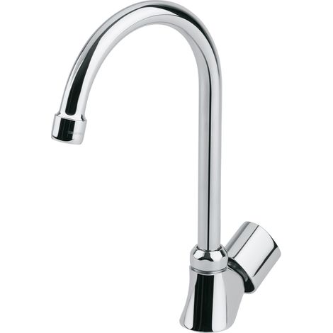 Grifo de Fregadero de Cocina con Caño Alto Cromado de 1 Agua Serie ECO (1/3)