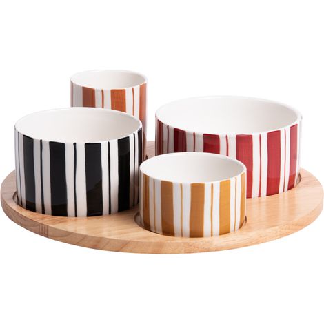 Table Passion - Service apéritif 4 pièces Singita 28,5 cm (1/4)