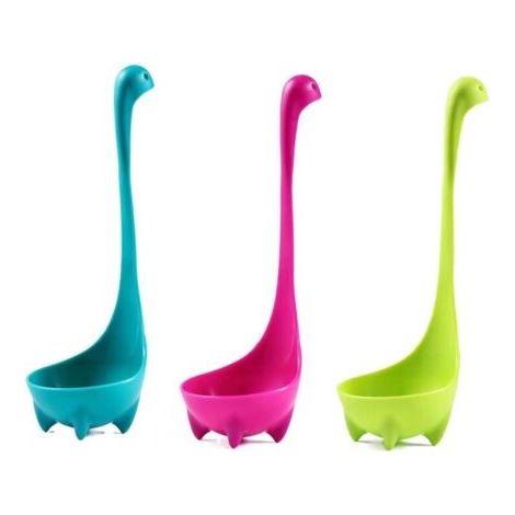 APEX - Louches de Forme de Plésiosaure Mignon - Cuillère Grand Louche à Soupe de Cuisine Couverts Monstre du Loch Ness (Lot de 3) (1/5)