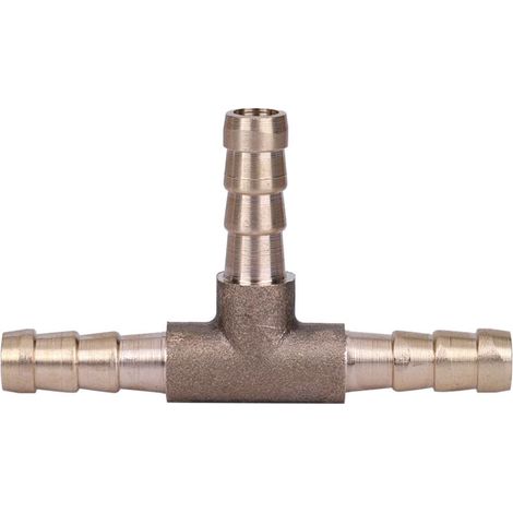Raccord de tuyau de carburant Zoternen en laiton à 3 voies de type T, 6 mm, pour diesel et air comprimé (1/5)