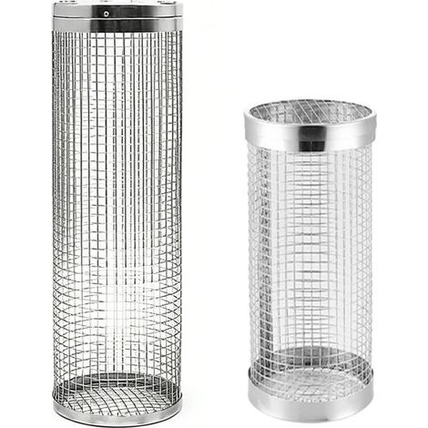 Paniers à griller à roulettes - Le meilleur panier à griller jamais conçu, panier rond en acier inoxydable (1/5)
