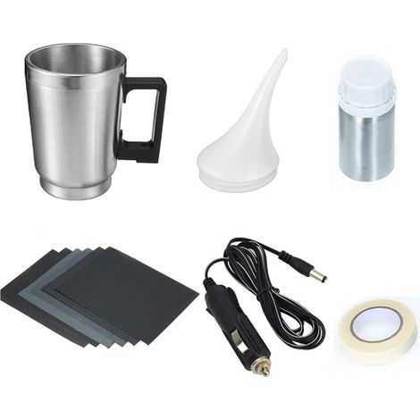 Kit de herramientas para la restauración de faros de coche, que incluye agente de recubrimiento líquido, vaso pulverizador y paquete recomendado por el propietario. (1/5)
