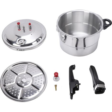 Autocuiseur aluminium 4L grand pot hôtel pour cuisinière gaz et induction (1/5)