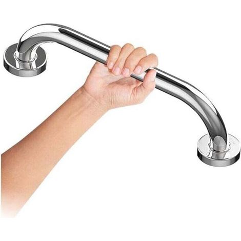 25cm-Barre d'appui WC Barre d'appui Inoxydable Chromé de Pour Salle de Bain, Poignée de Douche, Poignée de Bain, Barres d'appui Pour Salle de Bain (1/4)
