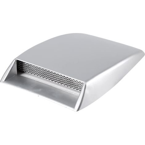 Prise d'Air Décorative Universelle pour Capot de Voiture, grille alu Argent (1/5)