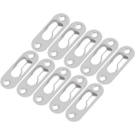 Lot de 40 crochets en métal argenté – Épaisseur 1.5 mm – Installation invisible pour cadres photo et miroirs – Résistance accrue (1/5)