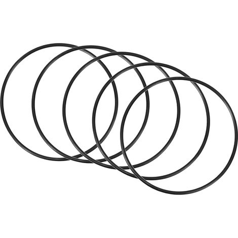 130x120x5mm Nitrile Rubber O-Rings 5 Pieces Round Black (1/5)