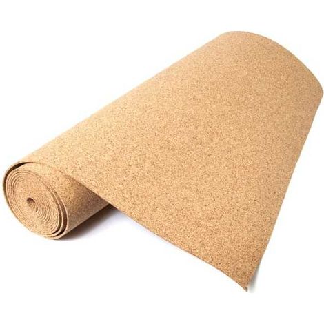 Amorim Rotolo Sughero Naturale Grana Grossa spessore 2 mm larghezza 1 m lunghezza 10 m colore Naturale
