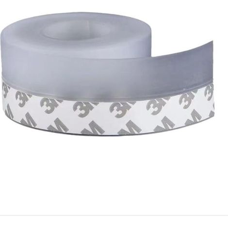 Bande d'étanchéité transparente et autocollante en silicone : 10 m de longueur et 4,5 cm de largeur Pour portes et fenêtres pour bloquer le vent, la poussière, pour réduire le bruit (1/5)