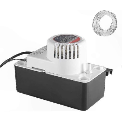 Pompe à condensats automatique 1/50 hp - Débit de 65 gallons/heure, hauteur de refoulement de 15 pieds, réservoir de 0,5 gallon et interrupteur à flotteur, compatible avec les systèmes de climatisatio (1/4)