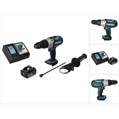 Makita DHP 451 RG1 Perceuse-visseuse à percussion sans fil 80 Nm 18V + 1x Batterie 6,0 Ah + Chargeur (1/5)