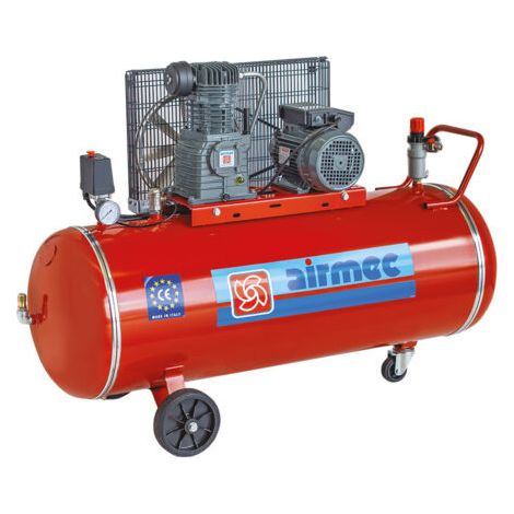 AIRMEC CRM 203 3 HP 385 LT/min 200 LITRI Compressore Aria MONOFASE