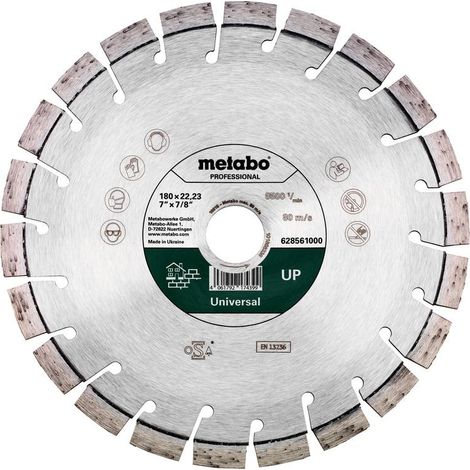 Metabo - Disco da taglio diamantato per materiali da costruzione 180x22,23 mm 628561000
