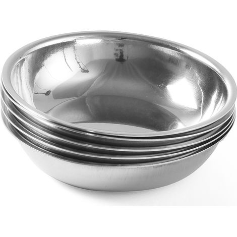 Salatschüssel aus Edelstahl, Durchmesser 100 mm, 4er-Set - Hendi 452325