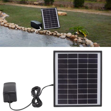 10V 6W Solar-Sauerstoffpumpe, stoßfest, klein und leicht, für Aquarien und Schwimmbäder. (1/5)