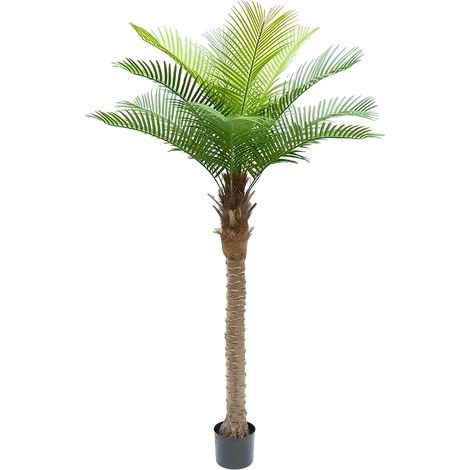 Cocotero artificial, diseño realista, estructura duradera, verde (1/2)