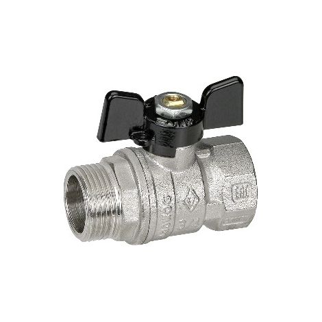 VALVOLA A SFERA MF CON FARFALLA Misura: 1" DN 25 F-BRICO