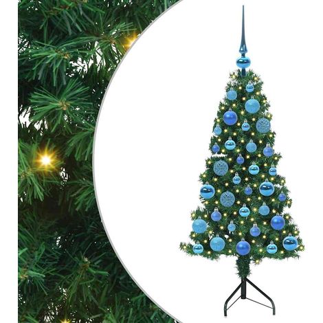 Albero di Natale Artificiale Angolare con 150 LED Verde 120 cm vidaXL (1/5)