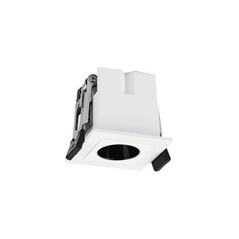 Mantra Foco LED de empotrar cuadrado 1L blanco BLAU, 45mm corte en 40x40mm, 3W 165Lm 3000K (1/2)