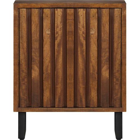 vidaXL Mesita de noche madera maciza de mango 40x30x50 cm (1/2)