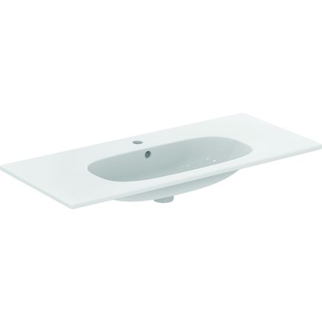 Ideal Standard Tesi - Lavabo à encastrer 1025x450x165 mm, un trou pour mitigeur, blanc T350801 (1/5)
