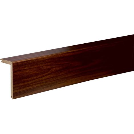 Rohrabdeckleiste FRA02 MDF Walnuss dunkel 50 x 100 x 2400 mm foliert - Neuhofer