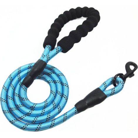 Reflektierende Nylon-Hundeleine, verstärkte Ausführung – Blau, 2 m (1/5)
