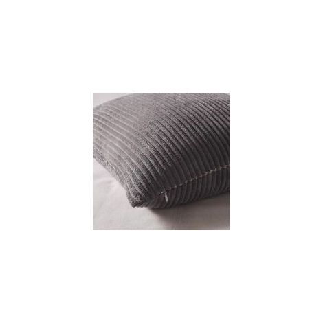 Housse de Coussin 45x45 Gris Beige Motif à Rayures Velours Côtelé Super Doux Housse Palette Canapé Salon Chaise Lit Fauteuil Lot de 4 Vintage Art Déco