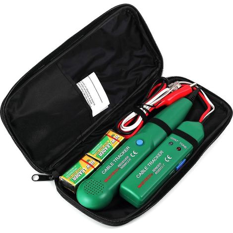Proster Cable Tracker RJ11 RJ45, traceur de câbles Ethernet, générateur de tonalité téléphonique, testeur de continuité de ligne téléphonique réseau ( ) (1/5)