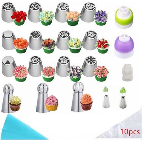 Douilles à Pâtisserie - Heureux d\'acheter - Kit de Décoration - Acier Inoxydable - 31 Pcs - Facile à Utiliser-Ywey (1/4)