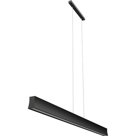 LAMPARA LINEAL NEGRA HANOK LUZ LED 4000K - MANTRA Ref 7547 (1/5)