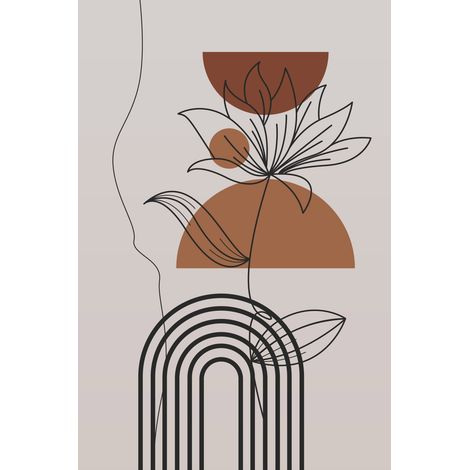 Papier peint panoramique - Boho - 213 cm x 320 cm (1/2)