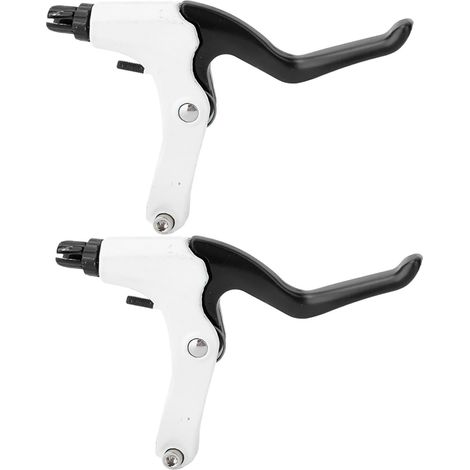 1 Paire de Poignées de Frein en Alliage d'Aluminium pour Vélo - Blanc (1/5)