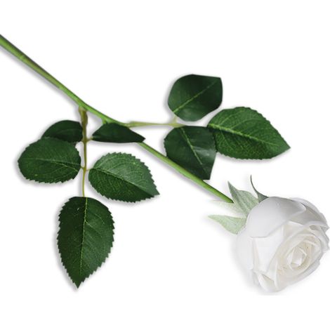 Fausse Rose Artificielle à Tige Unique, 43 Cm, Haute Humidité, Décoration Intérieure Élégante pour Maison et Événement -KZQ (1/3)