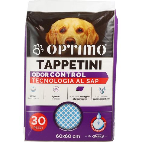 MAURY'S TAPPETINI ASSORBENTI PER ANIMALI 60 X 60 CM 30 PZ