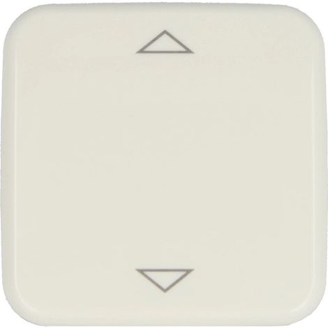 Busch-Jaeger Busch-Jalousiecontrol® II Elemento di comando con stampa simbolo "Frecce" per pulsante singolo per tapparelle bianco alpino - Reflex SI (6430-214-102), 2CKA006430A0314