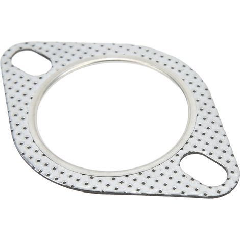 Perforierte Auspuffdichtung aus Stahl mit zwei Schrauben, universelles Ersatzteil für 2,5 Zoll/63 mm Flanschrohr mit Turbine. (1/5)