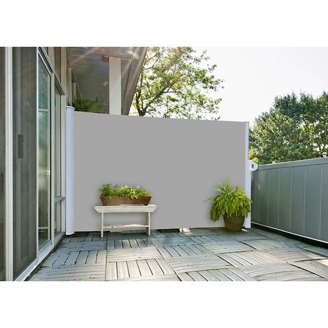Rideau terrasse amovible - Gris perle - 1,8x3m