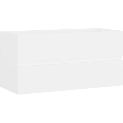 Armoire d'évier Blanc 90x38,5x45 (1/5)