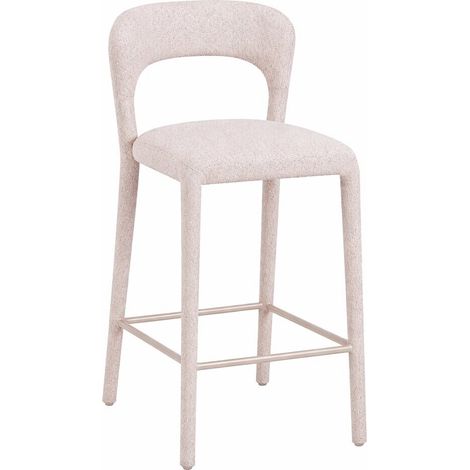 Taburete Metal Poliester 45X48,5X92,5 Beige (1/2)