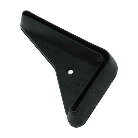 Puntale per Asta Metallica Pe Nero Sx 35 x 55 mm 10 Pezzi
